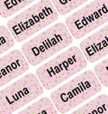 Personalized Name Labels for Kids – 60 Waterproof Peel-and-Stick Labels for by GILBIN