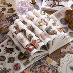 Vintage Scrapbook Sticker Book for Adults, 50 Sheets Aesthetic People Stickers - Image 4