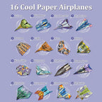 Xuoent Paper Airplane Kit, Kids Origami Kit, World Classic Paper Planes - Image 4