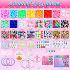 AIPRIDY 3600 Pcs Girls Toys Bracelet Making Kit, Unicorn/Mermaid Jewelry - Image 2