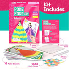 jackinthebox Poke Poke Art – Princess Theme, Mess-Free Fabric Art and Craft - Image 2