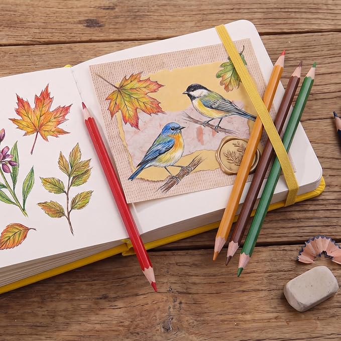 Prudiut Hardcover Pocket Sketchbook, 98lb/160gsm Heavyweight Tiny Sketch Book - Image 5