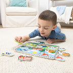 Melissa & Doug Wooden Peg Puzzle Set – 4-Pack Vehicle, Safari & Pet Animal - Image 5