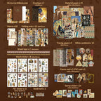 Scrapbooking Supplies Kit, Egyptian Vintage Aesthetic Scrapbook Kit - Image 2