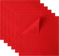 HaoFeiJH 6 Pcs Red Soft Felt Fabric Sheets by HaoFeiJH