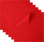 HaoFeiJH 6 Pcs Red Soft Felt Fabric Sheets by HaoFeiJH