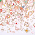 MARFOREVER 120 Pcs Pink Charms by MARFOREVER