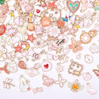 MARFOREVER 120 Pcs Pink Charms by MARFOREVER
