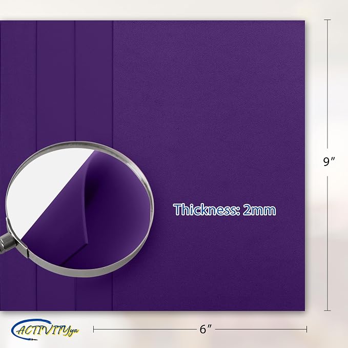 Purple EVA Foam Sheets, 6 x 9 Inch, 2mm Thick – Foam Paper - Image 2