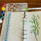 Flower and Leaf Stencils for Painting, Small Floral Drawing Templates for - Image 3