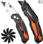 REXBETI 2-Pack Utility Knife, SK5 Heavy Duty Retractable Box Cutter by REXBETI
