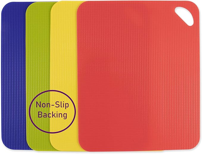 Dexas Heavy Duty Grippmat Flexible Cutting Board Set of Four, 11.5 x 14 inches - Image 8