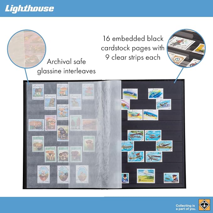 LIGHTHOUSE – “BASIC” Hard Cover Stockbook - Image 3