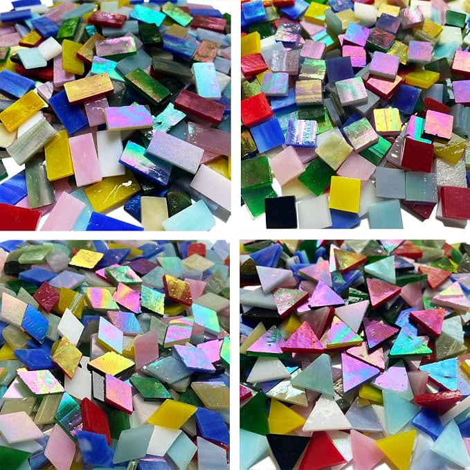 510 Pieces Iridescent Glass Mosaic Tiles - Image 5