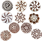 Royal Kraft Round Wooden Printing Stamps by RoyalKraft
