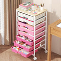 Goovilla Rolling Cart with Drawers, Utility Cart Organizer with 8 Removable by Goovilla