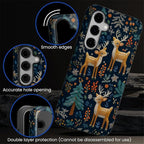 Case for Samsung Galaxy S25 Plus Case, Cute Christmas Reindeer Design Hybrid - Image 5