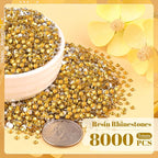 8000PCS 3mm Resin Rhinestones Bulk - Image 2