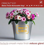 ORACAL 631 Matte Signal Yellow Vinyl Durable Roll Easy to Weed Permanent - Image 3
