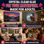 Jigsaw Puzzle Glue Clear, with Two Applicators, Easily Preserves Finished - Image 5