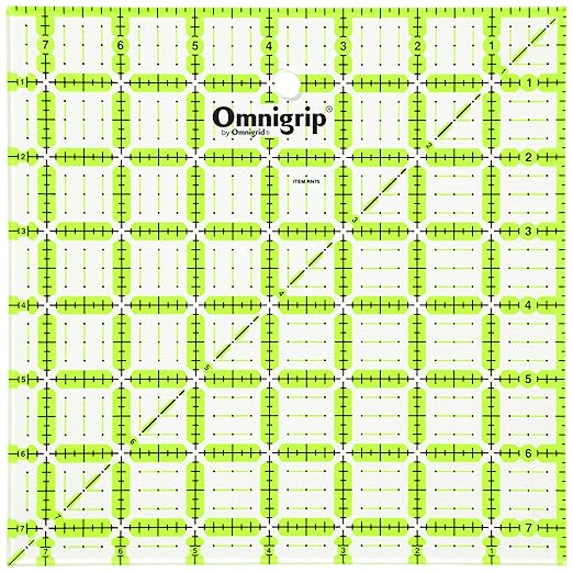 Omnigrip 7-1/2" x 7-1/2" Non-Slip Square Quilting Ruler by Omnigrid by Omnigrid