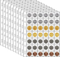 42 Pocket Coin Pages for Collectors, 10 Sheets Coins Sleeves Coin Holders Stamp by carinacoco