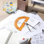 EBOOT Student Geometry Math Set, Drawing Compass and 6 Inch Swing Arm - Image 3