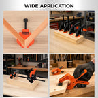 10-Piece Bar Clamp Set for Woodworking, 4 x 6-inch & 2 x 12-inch One-Handed F - Image 8