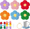 Avtytsda 6PCS Punch Needle Coaster Kit, Easy Punch Needle DIY Embroidery Set by Avtytsda