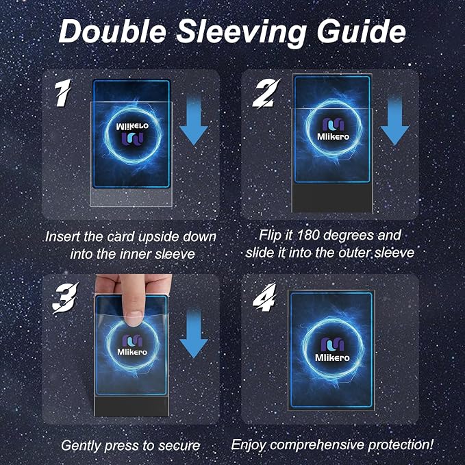 1000 Pack Card Sleeves, 500 Matte Trading Card Sleeve and 500 Inner Sleeves - Image 6