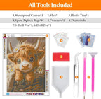 Offito Highland Cow Diamond Art Kits - Image 5