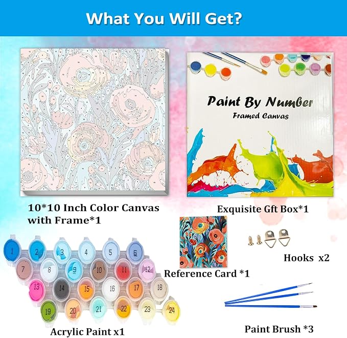 Artunion Framed Paint by Numbers Kit - Image 4