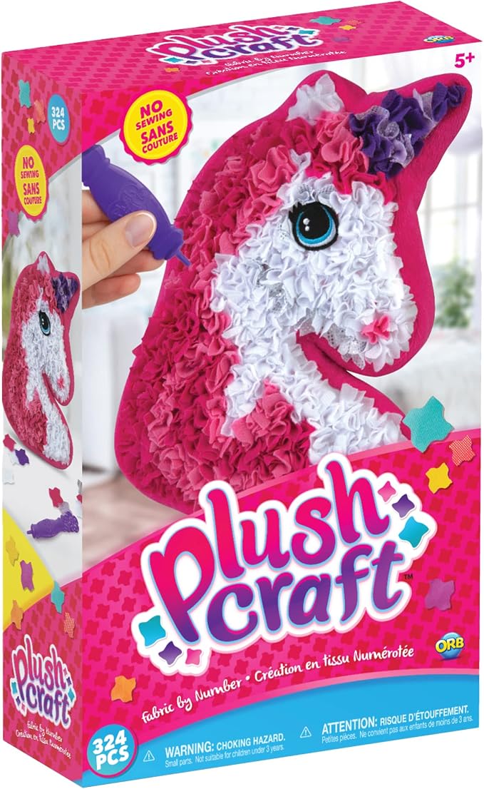 ORB PlushCraft Unicorn Pillow, Fabric by Number Art & Crafts, Ages 5 and Up by ORB%E2%84%A2