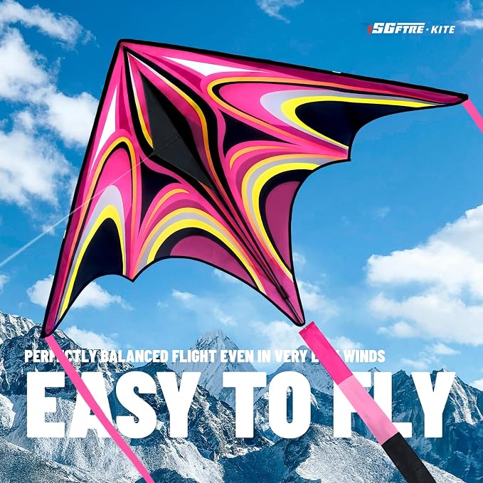 Kite, Large Delta Kites for Kids and Adults, Durable Multifunctional Beach Kite - Image 3