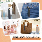 Wavyknot 100 Pcs PU Leather Keychain Blanks Bulk Laser Engraving Blanks - Image 7