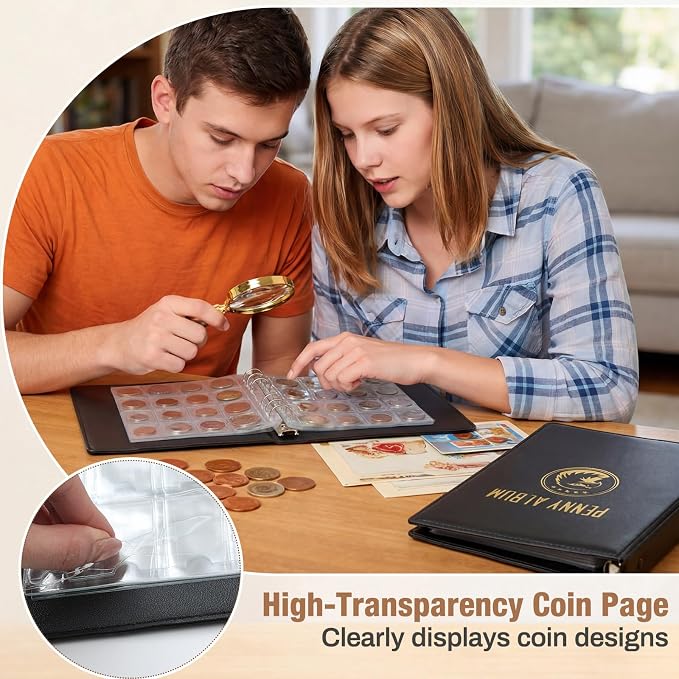 TaoBary Pressed Penny Book Holds 320 or 288 Coins, Pressed Penny Collection - Image 5