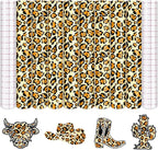 Tintnut Leopard Permanent Vinyl 8 Sheets 12x10in Orange Adhesive Vinyl | by Tintnut
