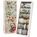24 Rolls Vintage Washi Tape Set, Floral Letter Butterfly Mushroom Botanical by emmoolife