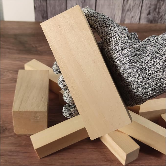 Ninekong 6PCS Basswood Carving Blocks，Whittling Wood Carving Kit, Soft Basswood - Image 4