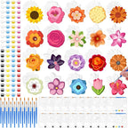 JellyArch 20 Set Flower DIY Painting Kit Ceramic to Paint Your Own Statues by JellyArch