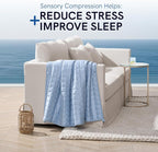 YnM Cooling Weighted Blanket for Adults, 50lbs Heavy Bed Throw Comforter - Image 2