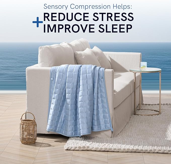 YnM Exclusive Weighted Blanket, Organic Long Stapled Cotton - Image 2