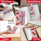4 Pack Pink Cross Stitch Bookmark Kit - Image 3