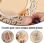 FREEBLOSS 28Pcs Unfinished Wood Picture Frames DIY Wood Frames - Image 4