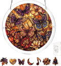 Acrylic Puzzle Suncatcher, Stained Glass Style Art DIY Puzzle by REAIJUNPIN