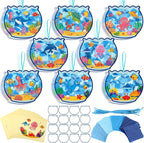 Eersida 32 Sets Summer Suncatcher Crafts, Ocean Fishbowl Craft Kit, Under the by Eersida