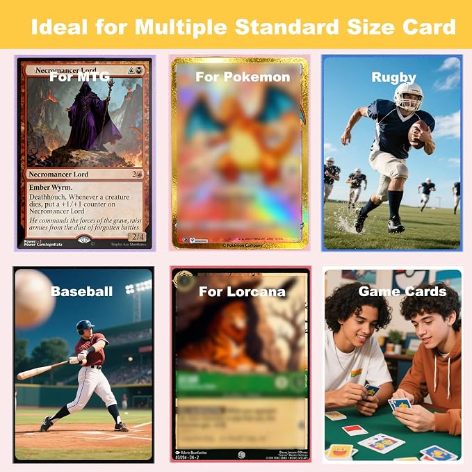 900 Count Matte Card Sleeves, 6 Colors Bulk Trading Card Sleeves - Image 6