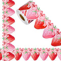 FYSUIMU 65.6 Ft Strawberry Bulletin Board Borders Summer Red Pink Bow by FYSUIMU