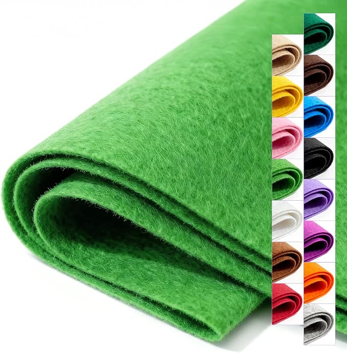 Felt Fabric 36'' X 36'' Large Felt Sheets Stiff Craft Felt by The Yard by FEIYAUMI