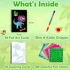 FUNNYB&G Foil Art Craft Kit for Boys 4-10 Years Old: Mess-Free & No-Glue - Image 5